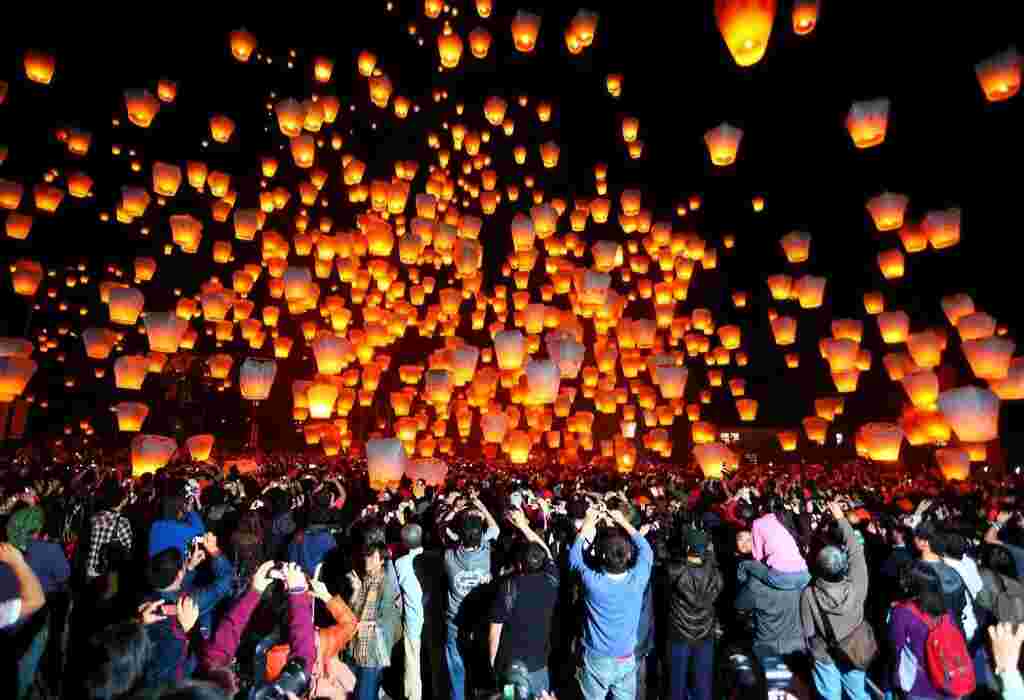Shifen Sky Lantern -  is the main spot to hold the Lantern Festival every year.