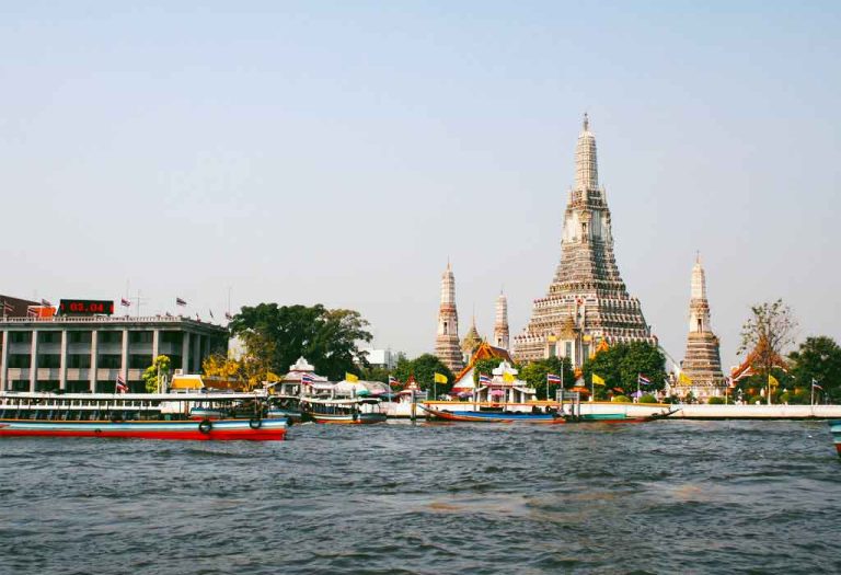 Chaphraya River - A unique symbol of Bangkok and a principal river of Thailand.