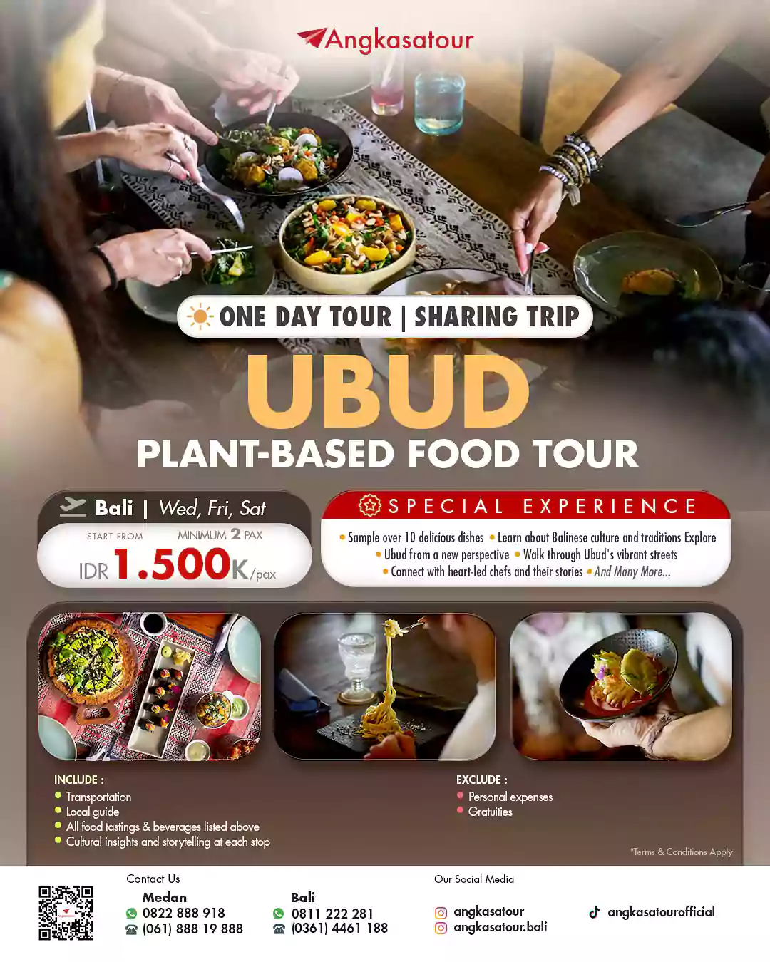 Tour kuliner sehat berbasis nabati di Ubud bersama Angkasa Tour Bali