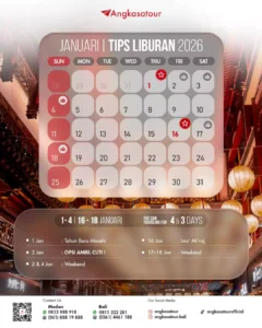 tanggal merah, libur nasional, & cuti bersama di bulan januari 2026.